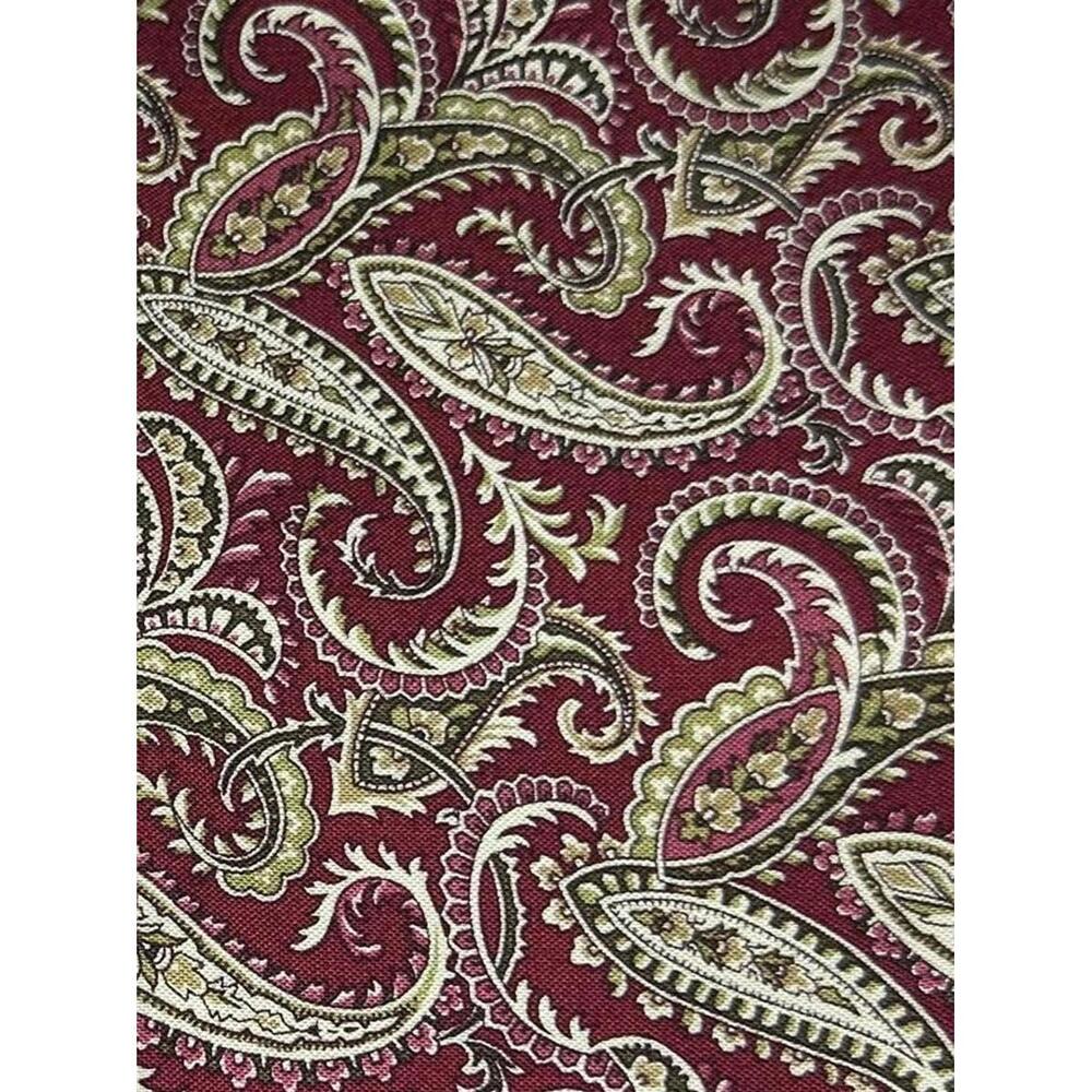 Faye Burgos Cotton Fabric with Paisley Pattern BTHY